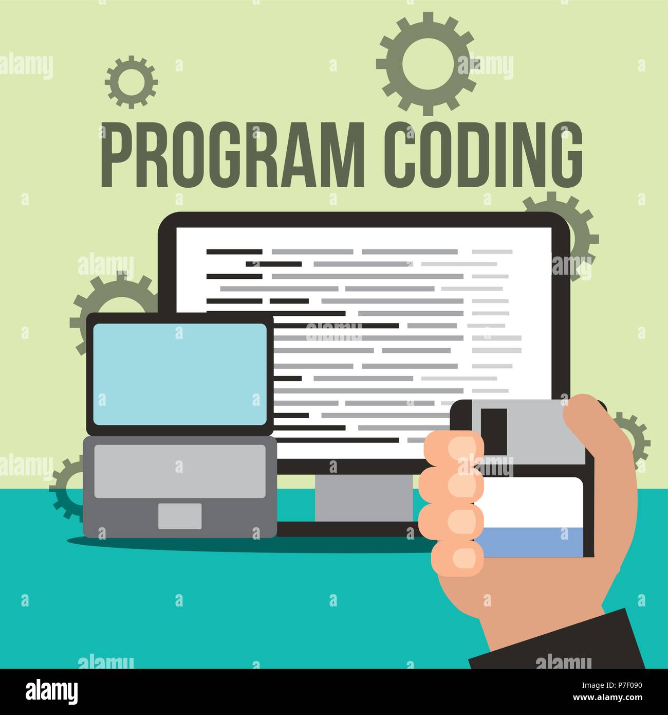 Program disk Stock Vector Images - Alamy