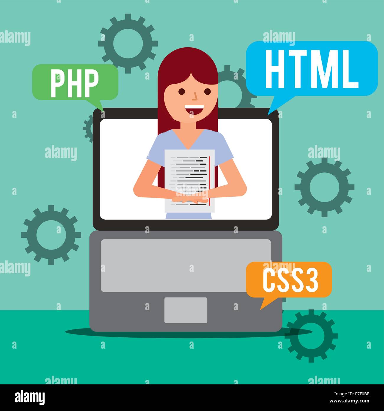 Coding image Stock Vector Images - Alamy