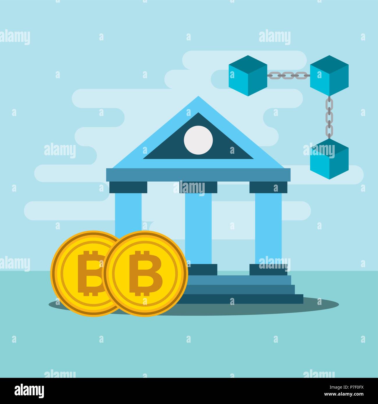 banking blockchain bitcoin crypto currency Stock Vector Image & Art - Alamy