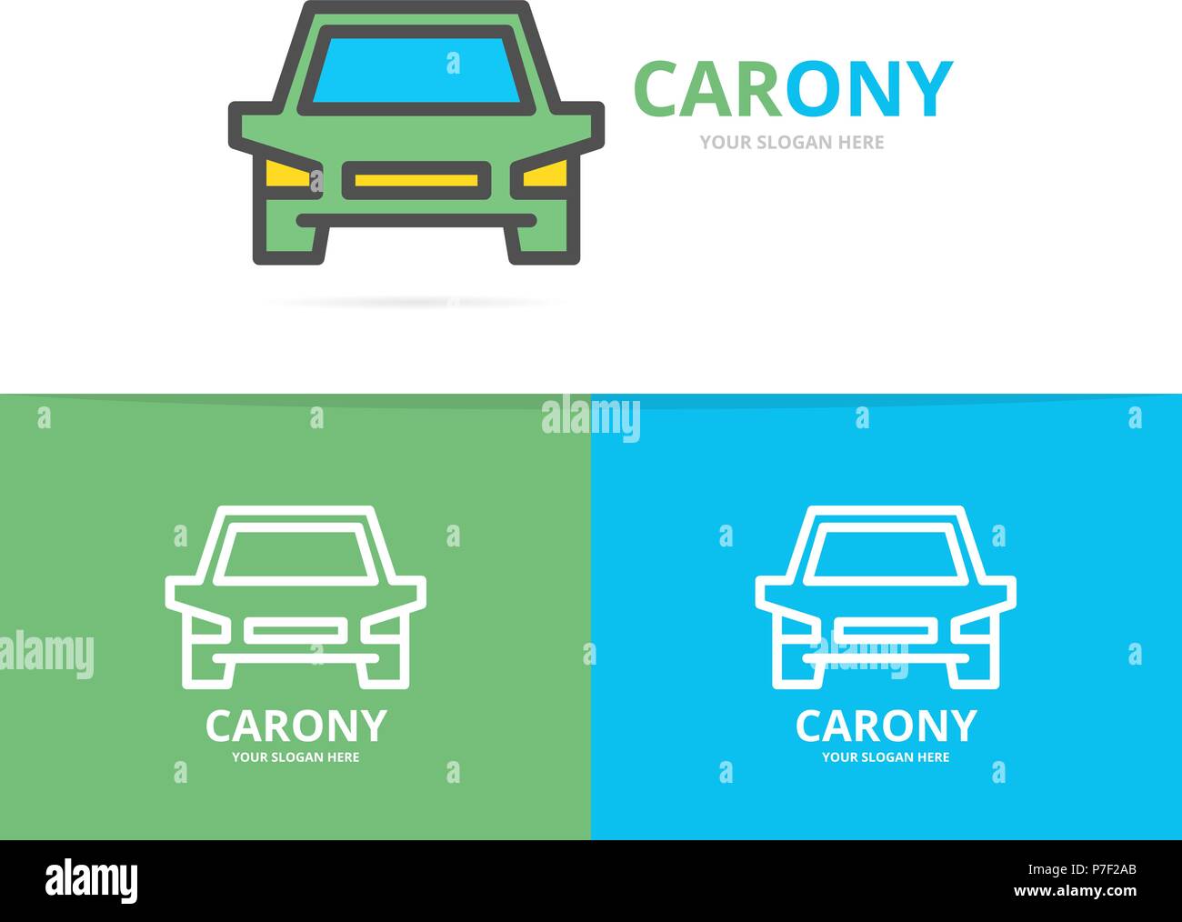 simple car automobile logo
