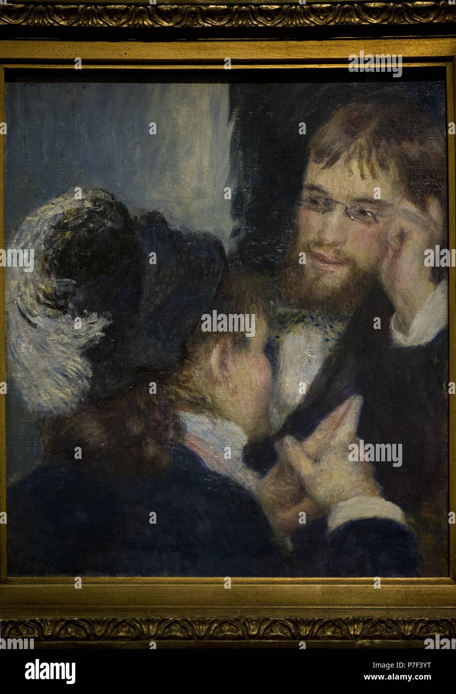Pierre-Auguste Renoir (1841-1919). French painter. Conversation, 1870s. National Museum. Stockholm. Sweden. Stock Photo