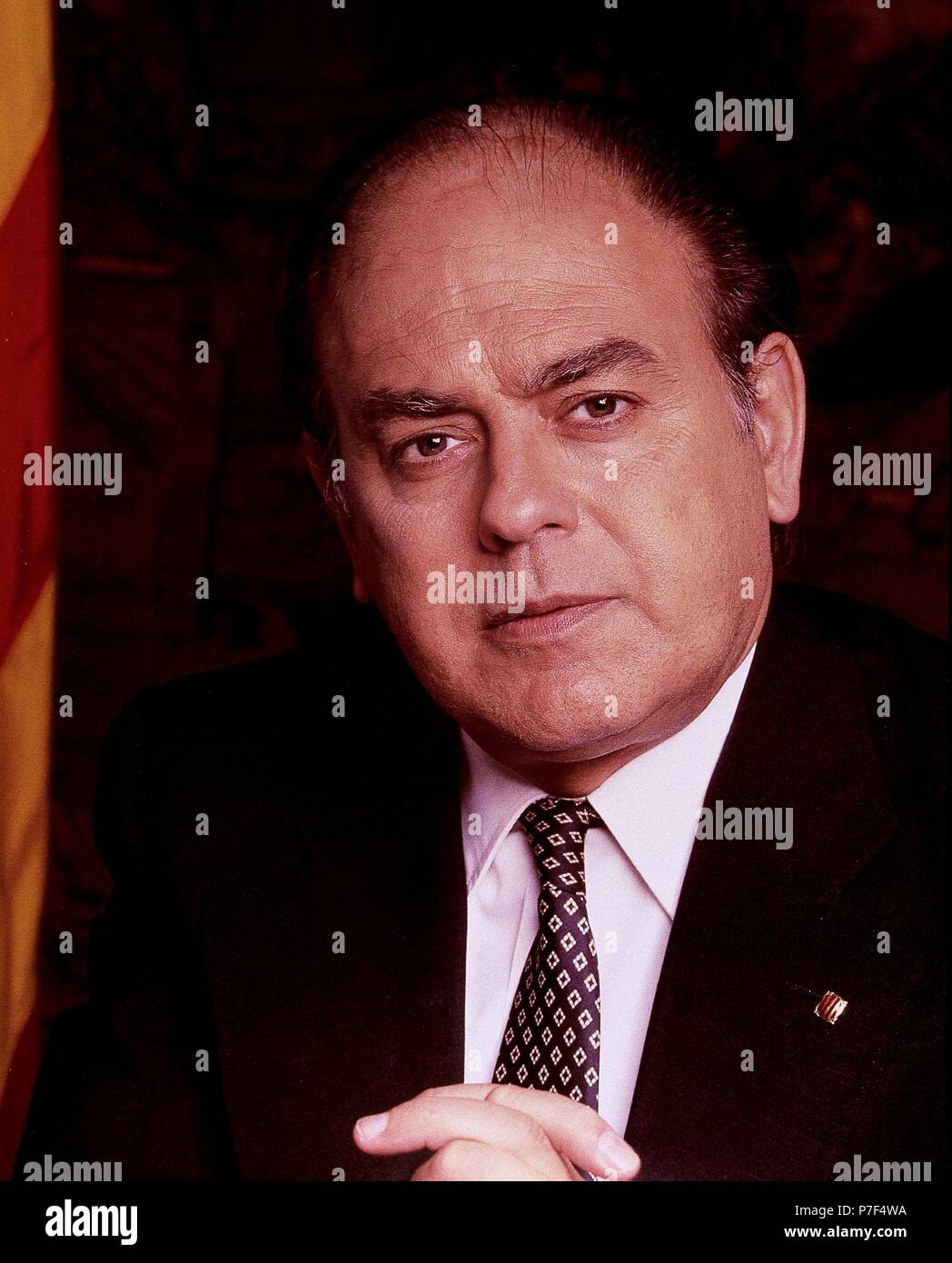 PUJOL , JORDI  POLITICO ESPAÑOL . BARCELONA 1930- REPRODUCCION FOTO. Stock Photo