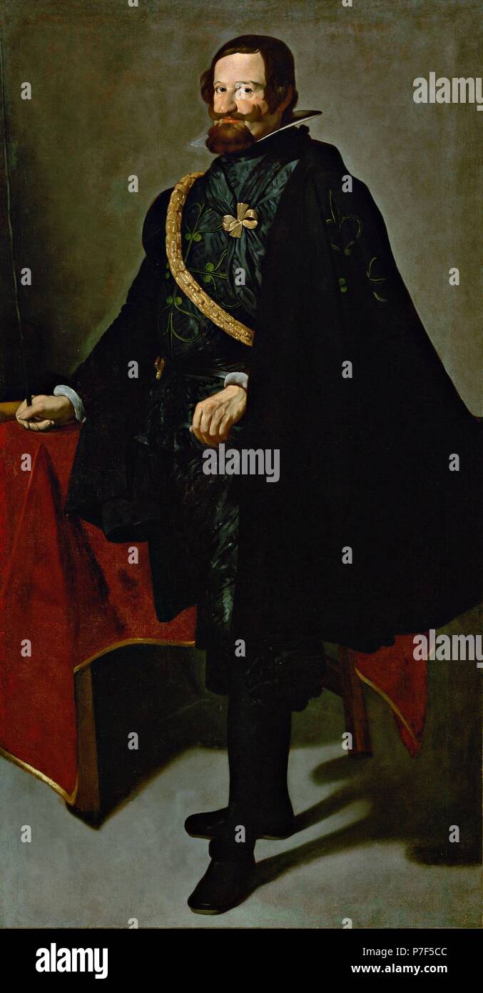 Diego Velázquez / 'Gaspar de Guzmán, Count-Duke of Olivares', c. 1625, Oil on canvas. Museum: Colección Varez-Fisa. Stock Photo