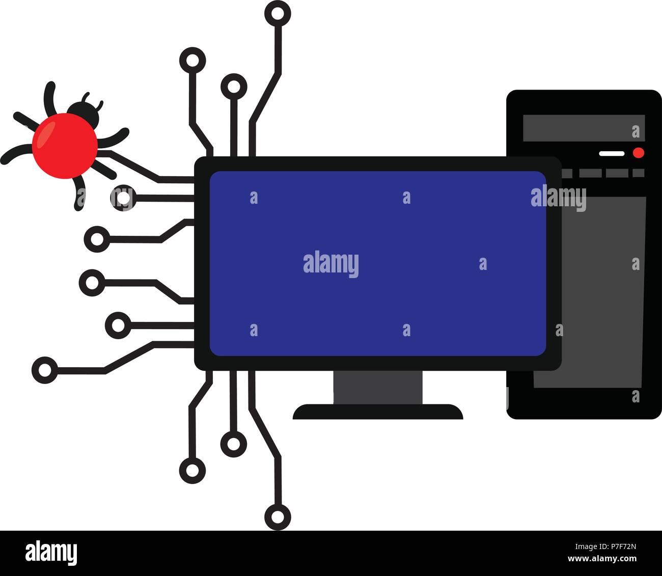 Virus Computer background Stock Vector Image & Art - Alamy