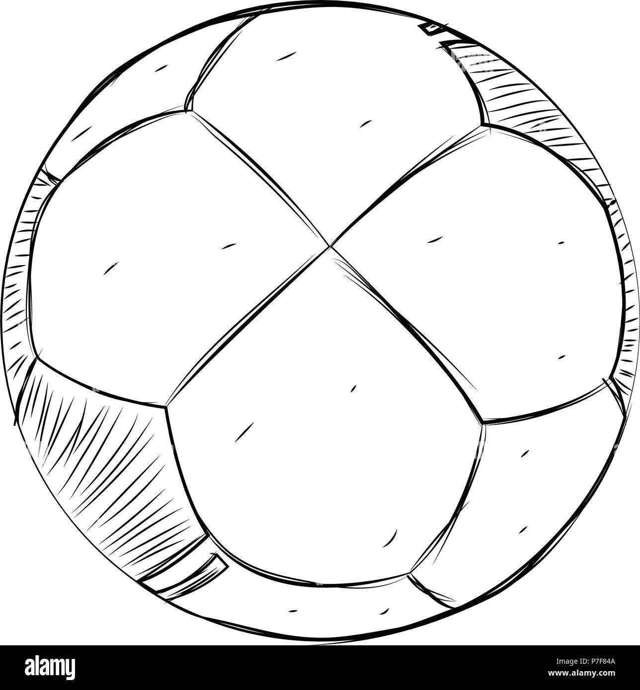 soccer ball sketch Stock Vector Image & Art Alamy