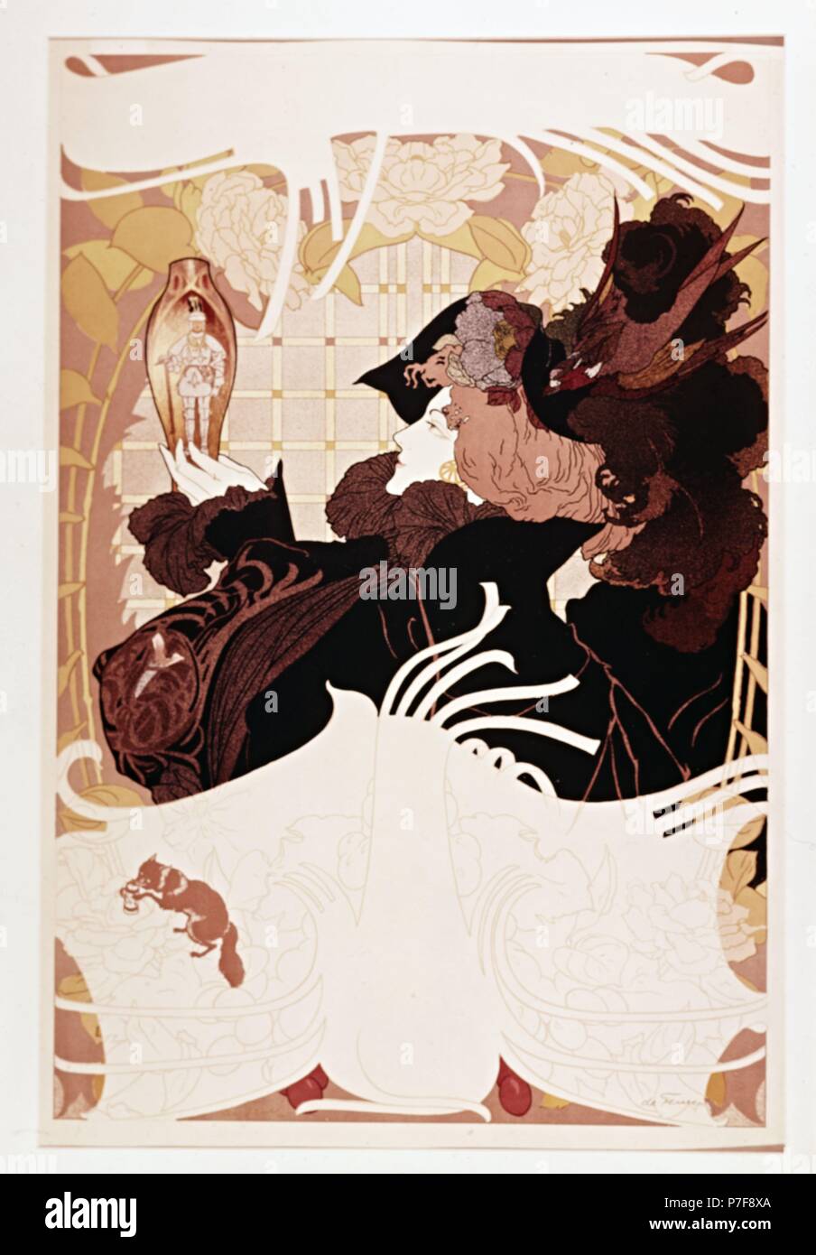 Anónimo Americano: Ilustración del libro de Lord Byron. Museum: University of Wesleyan, Middletown. Stock Photo