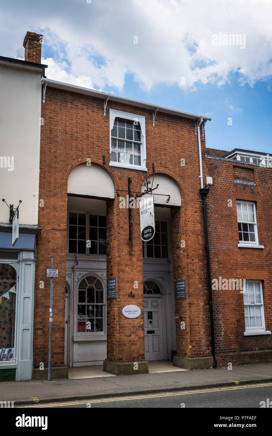 West Street in the centre of Farnham, Surrey. England, UK Stock Photo