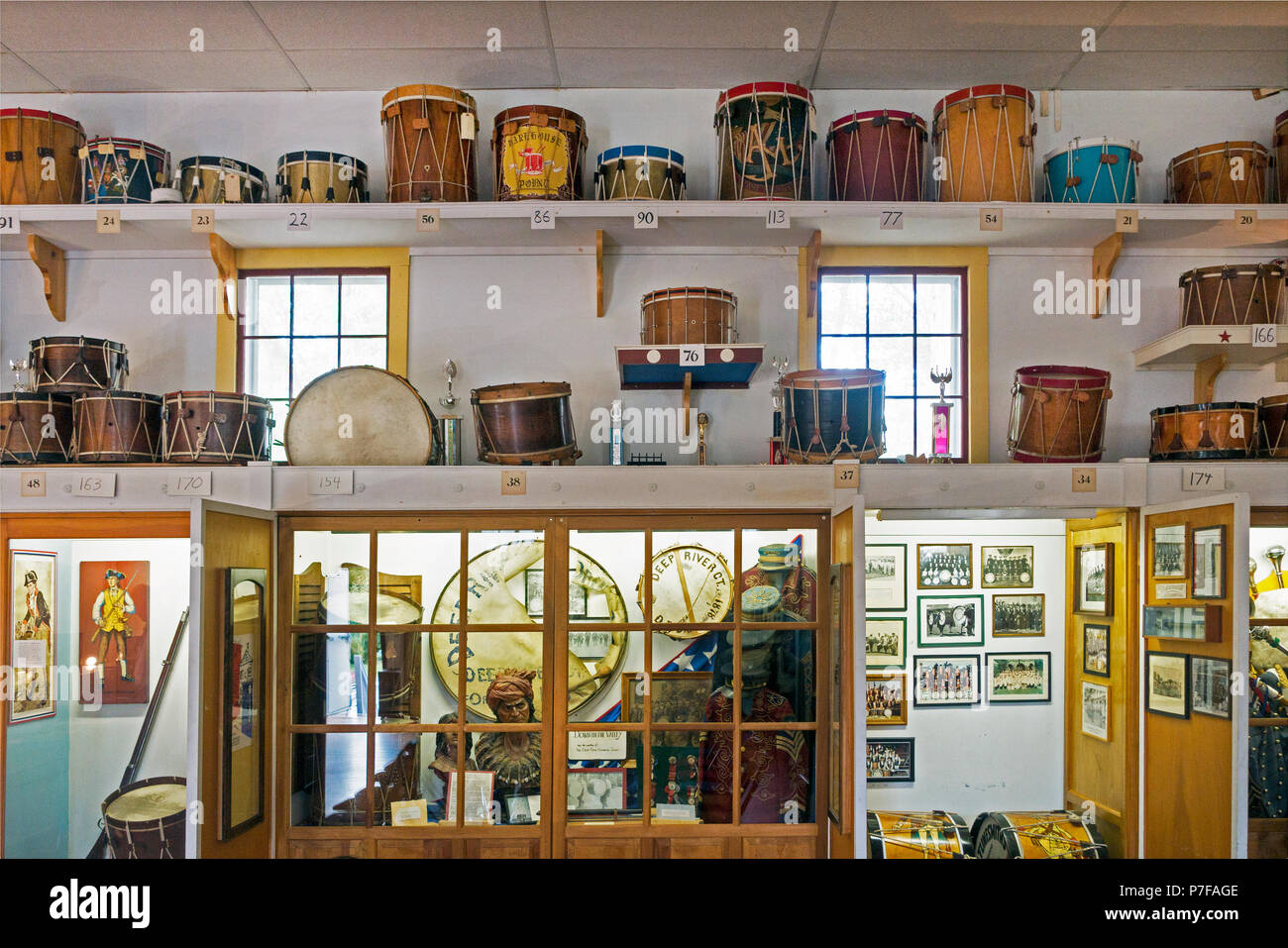 Museum of Fife and drum Iroryton CT Stock Photo