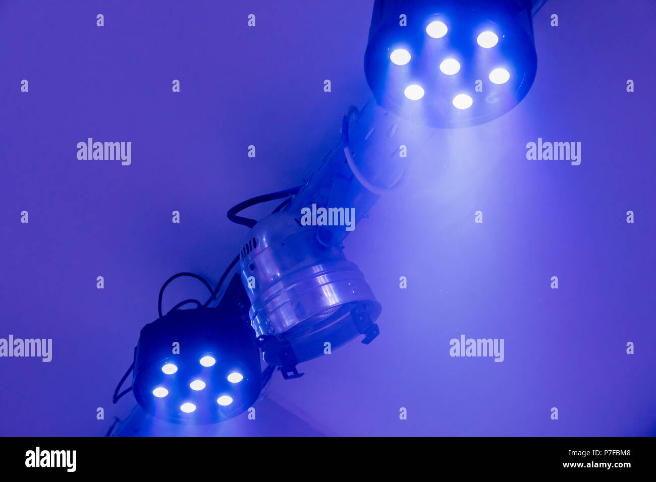 colorful lighting stage spotlights Stock Photo Alamy