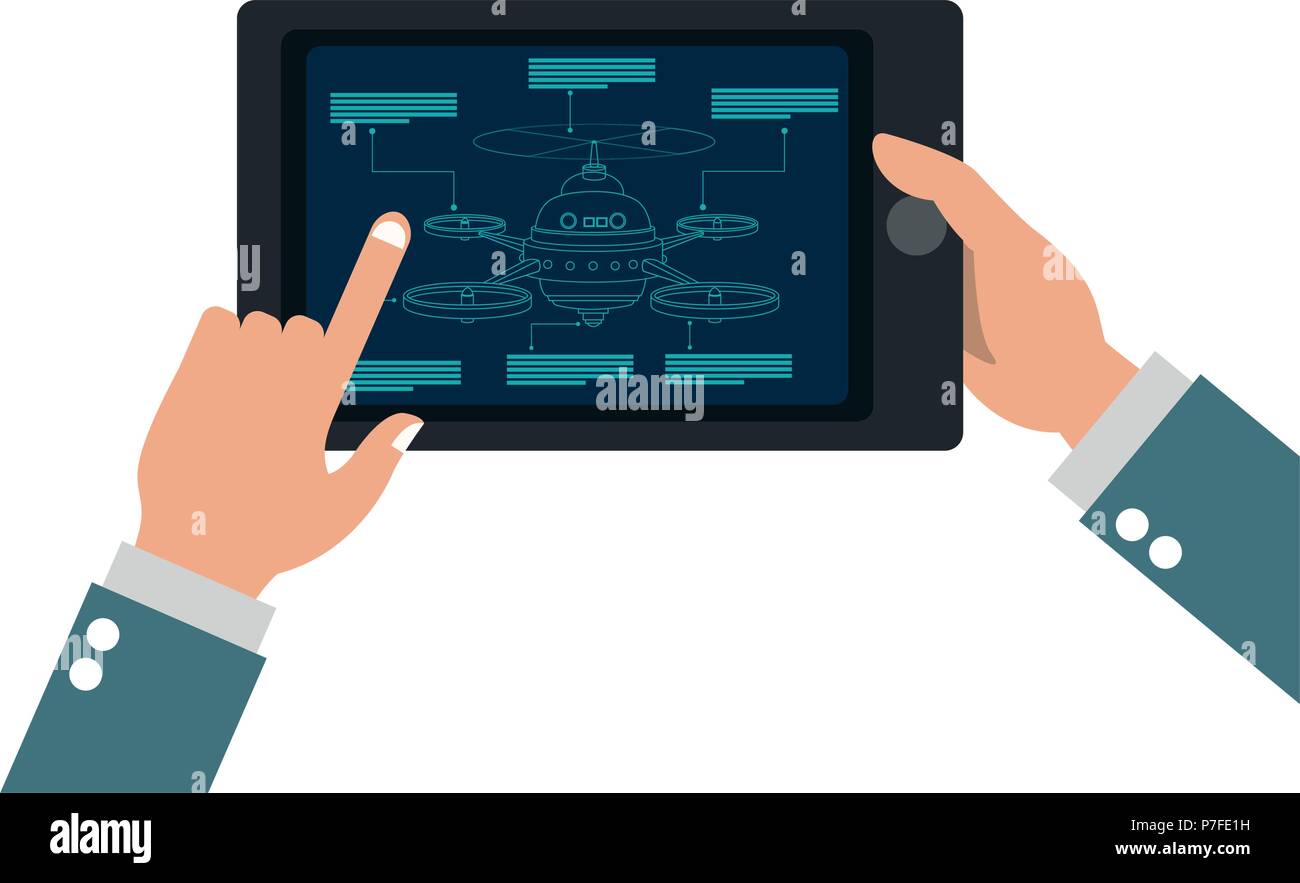 Tablet drone remote control Stock Vector Image & Art Alamy