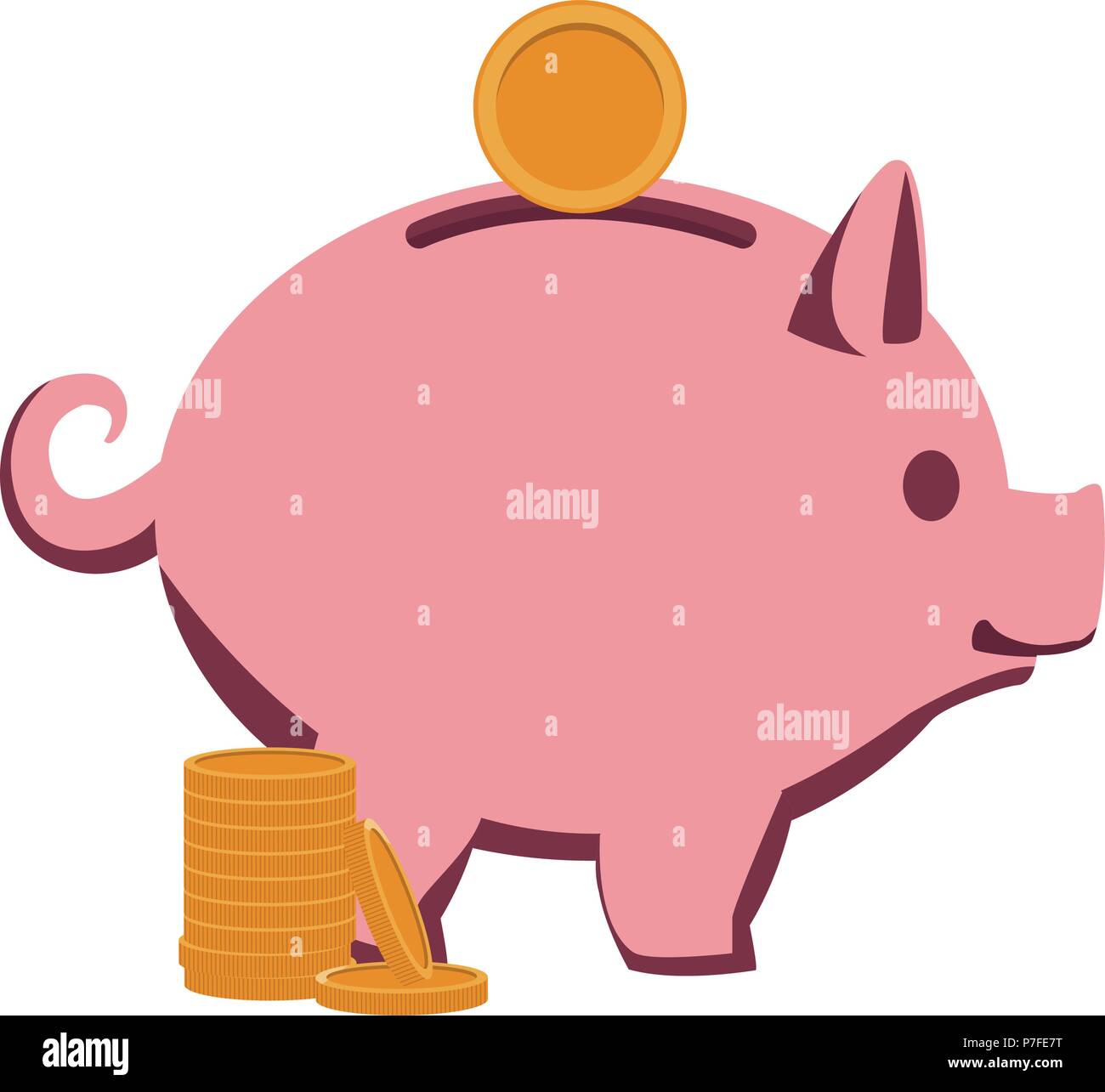 Insert Money Stock Vector Images Alamy - piggy money savings stock vector