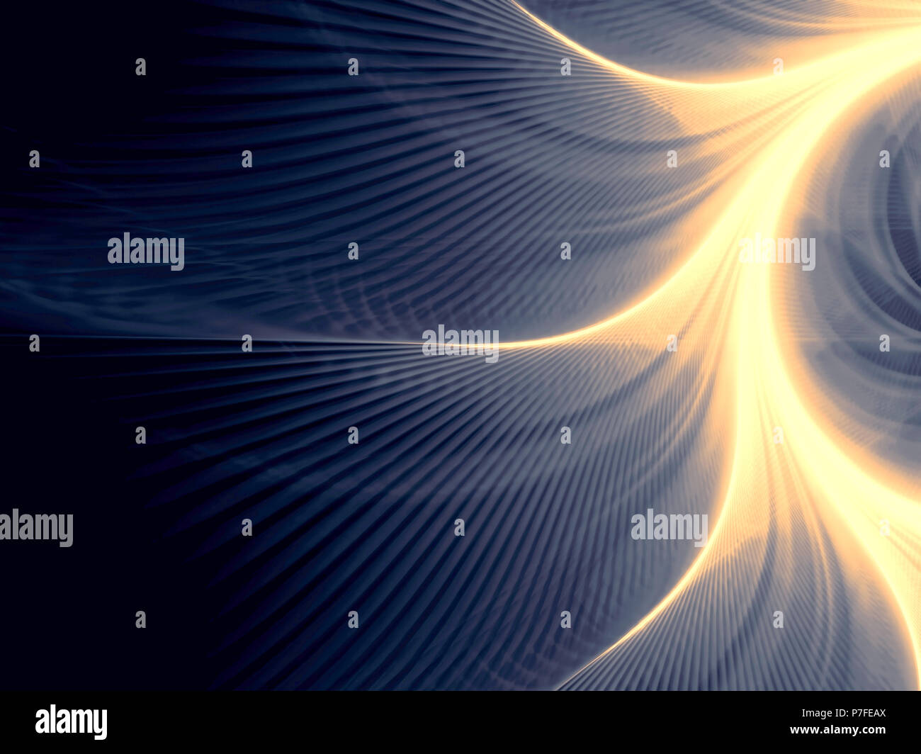 Wavy fractal background - abstract digitally generated image Stock Photo
