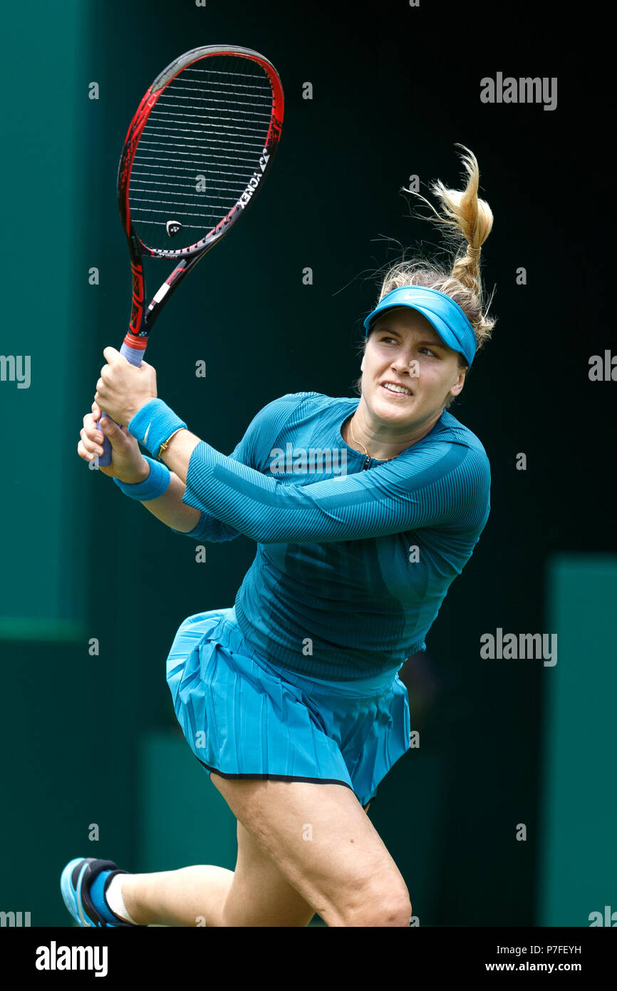 Eugenie Bouchard follows through on a shot with a double-handed backhand  grip. Genie Bouchard, Bouchard tennis, double handed backhand Stock Photo -  Alamy