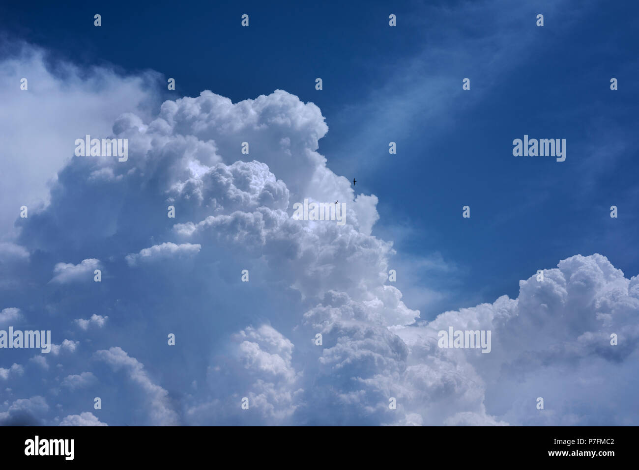 Stratocumulus cloud (Stratocumulus), Bavaria, Germany Stock Photo