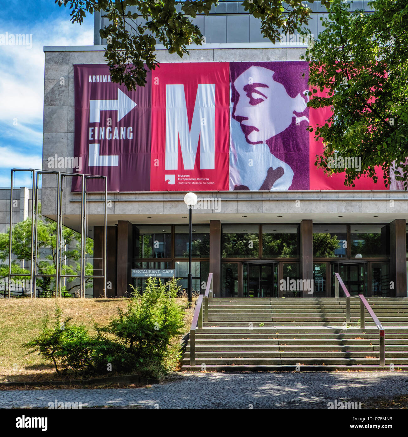 Berlin, Dahlem district. MEK, The Museum for European Cultures building exterior Stock Photo