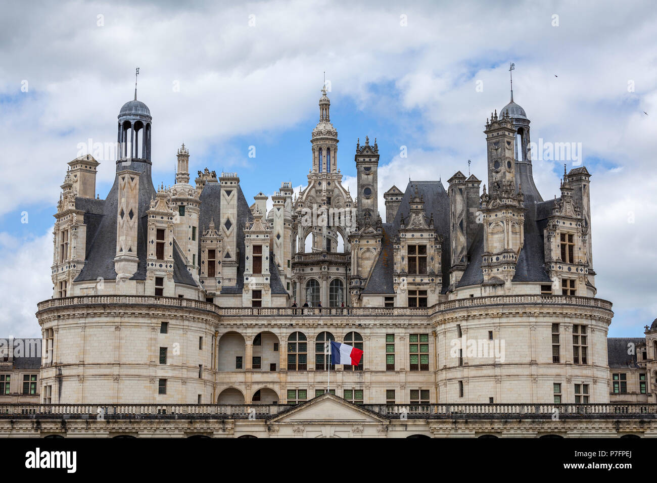 Chateau de Chambord, Loire France Stock Photo