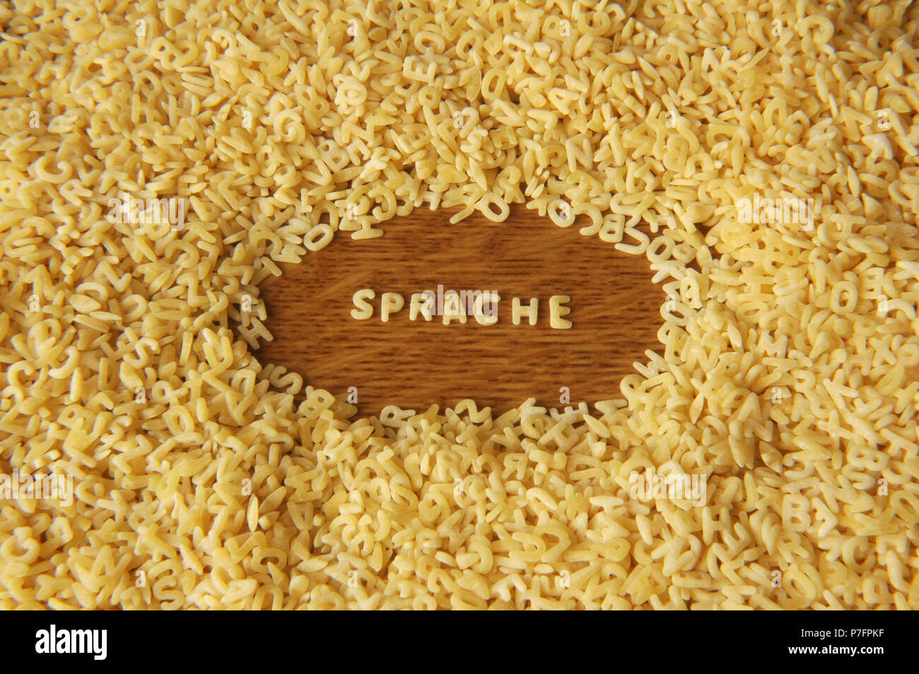 Language of letter noodles, noodles, letters, letter noodles, word