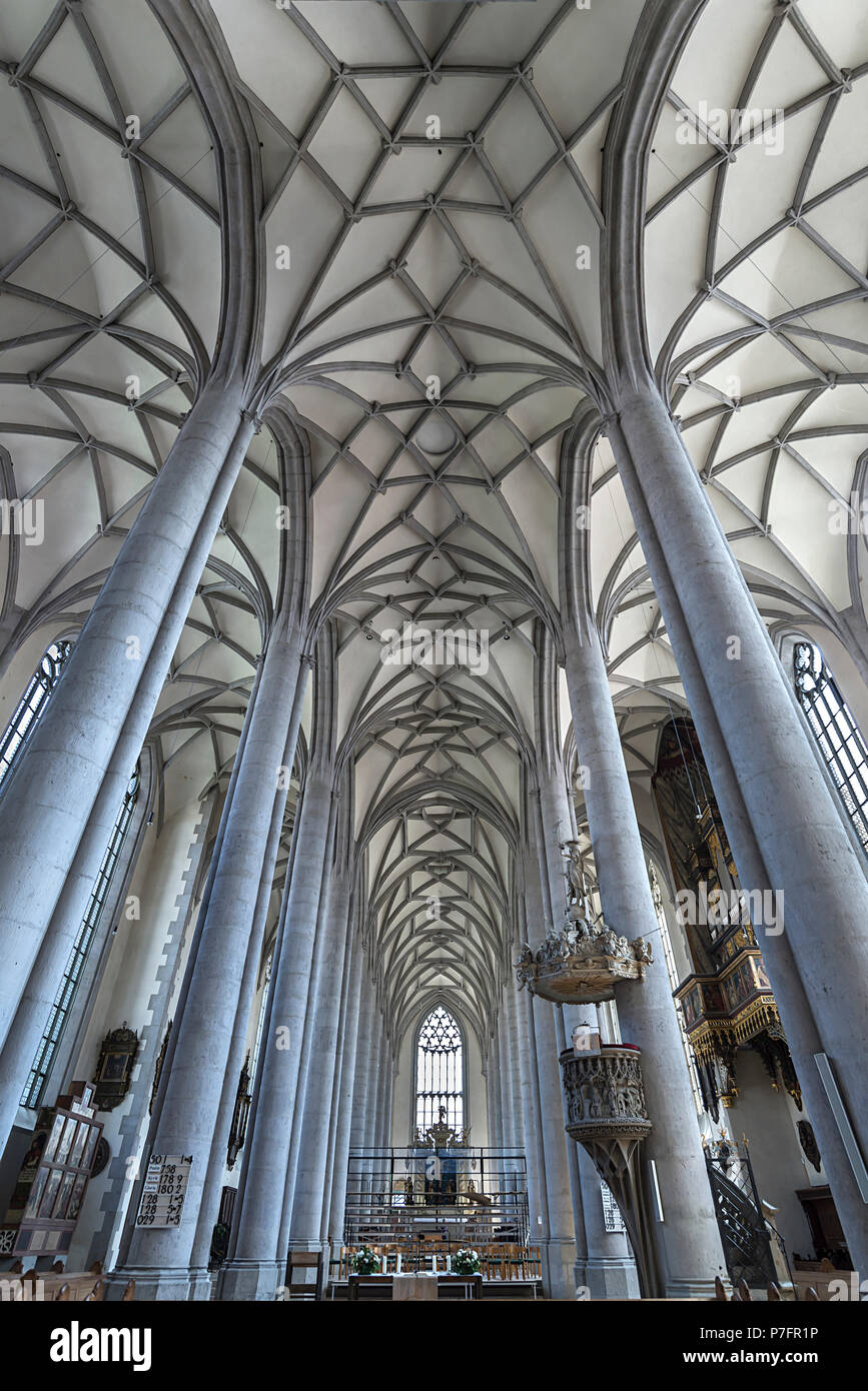Vault of the late Gothic church of St. George, built between 1427
