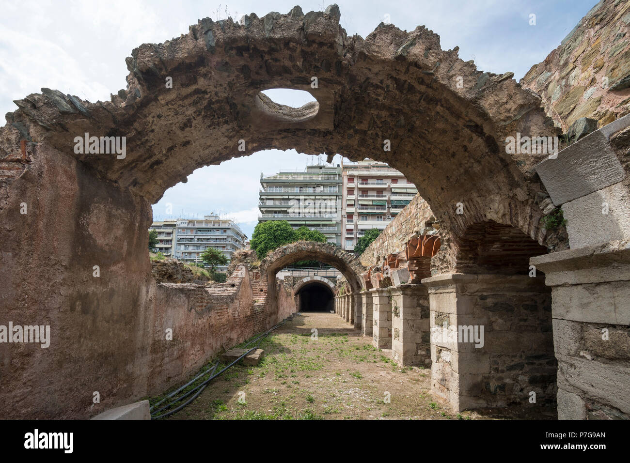 Covered roman walkway hi-res stock photography and images - Alamy