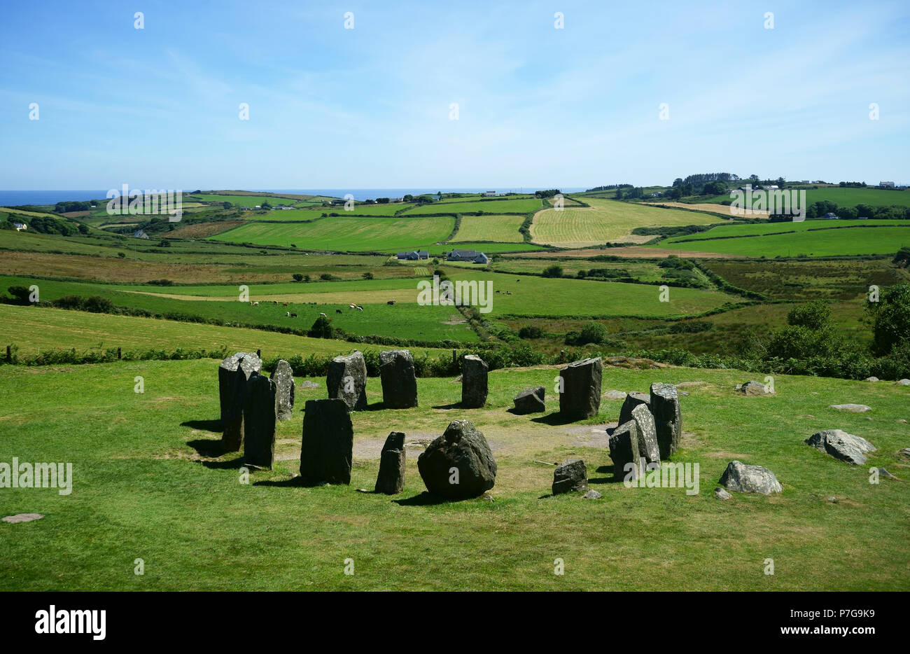 Drombeg Stone Circle, Cork County, Ireland Stock Photo