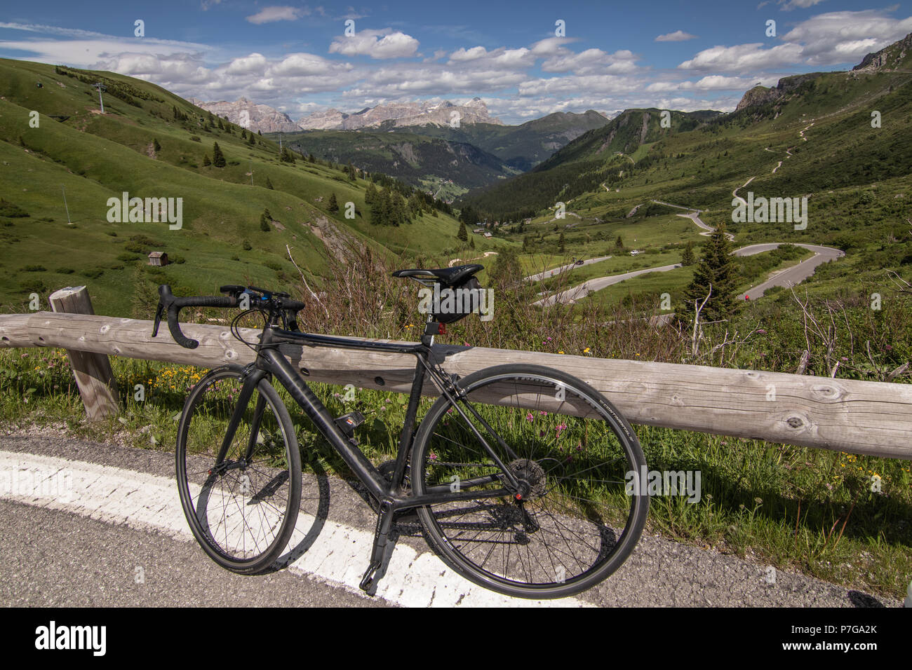 Sella Ronda Bike Day Stock Photo Alamy
