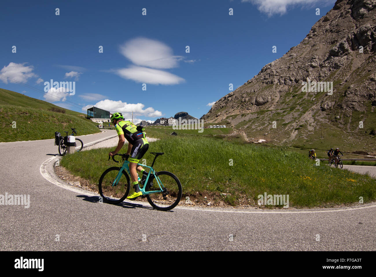 Sella Ronda Bike Day Stock Photo Alamy