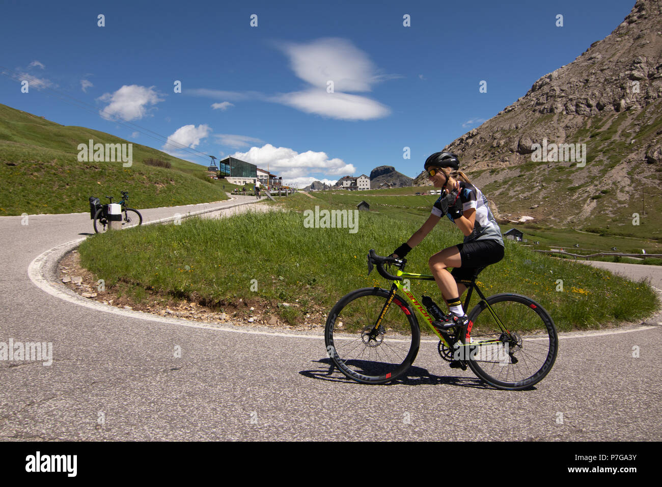 Sella Ronda Bike Day Stock Photo Alamy