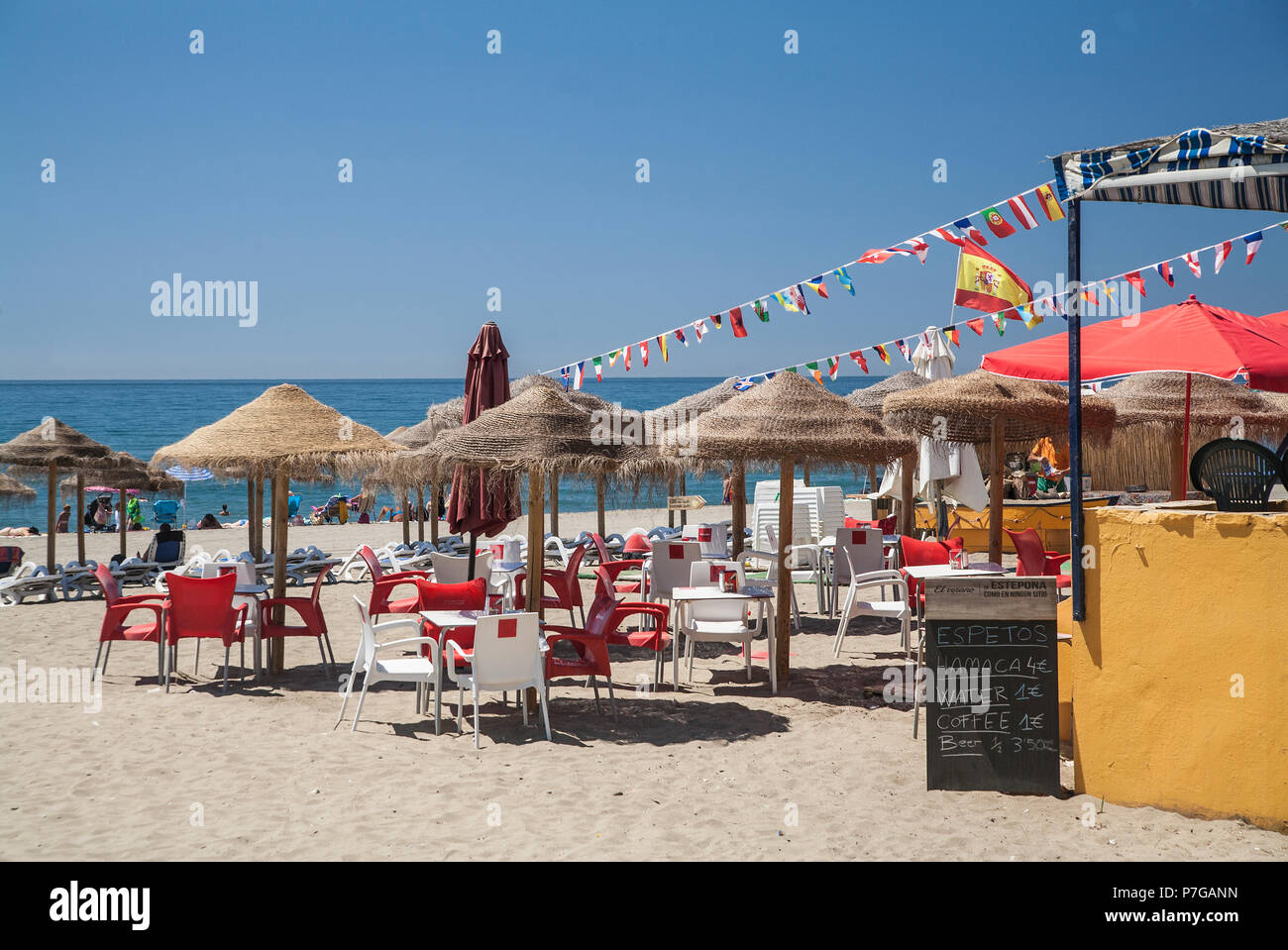 La Rada beach in Estepona,Spain, Stock Photo