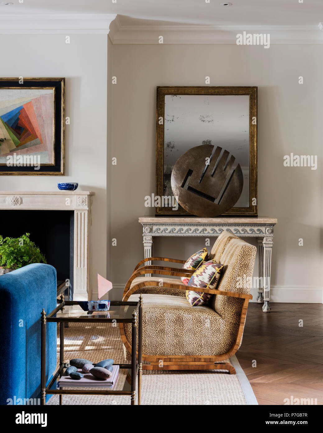 Modern Armchairs In Living Room Stock Photo 211187083 Alamy