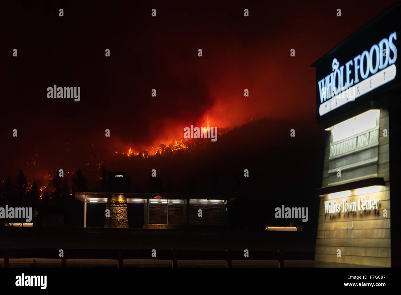 Lake Christine Fire in burning over 5000 acres in Colorado