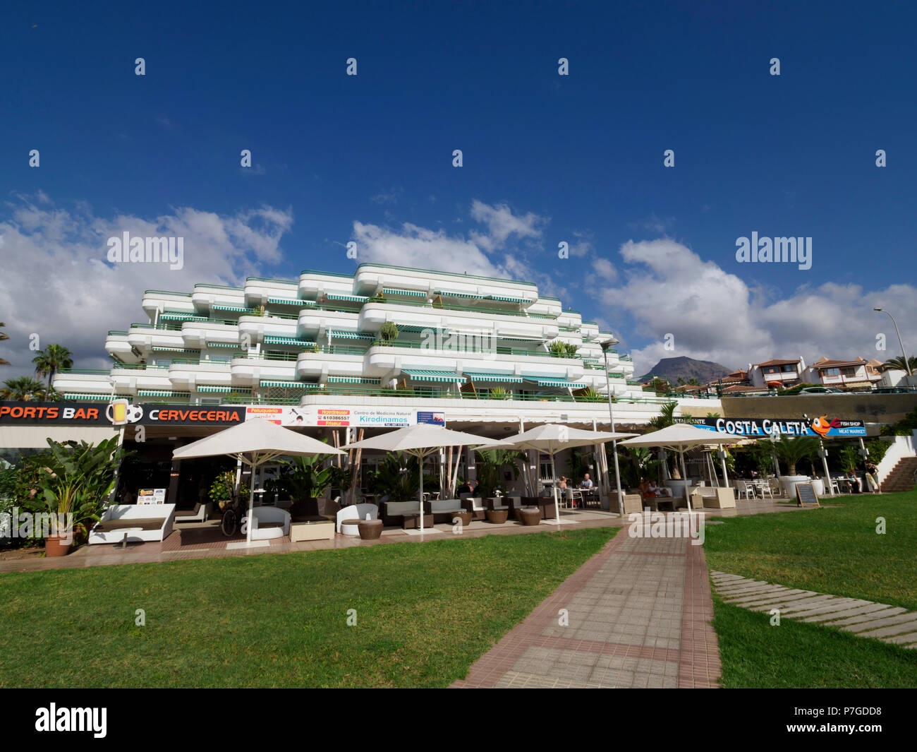 Tenerife, Canary Islands - La Caleta, Adeje. Costa Caleta hotel Stock ...