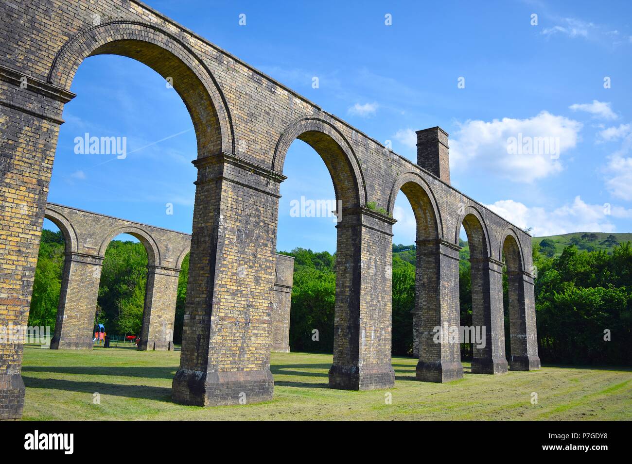 Ystradgynlais Iron works in Wales Stock Photo Alamy