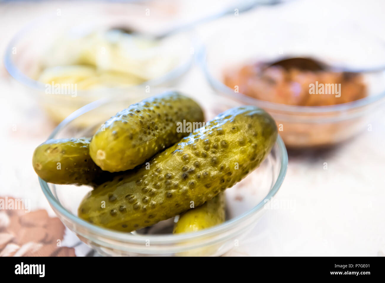 Macro closeup of traditional Russian or Ukrainian juicy kosher Jewish