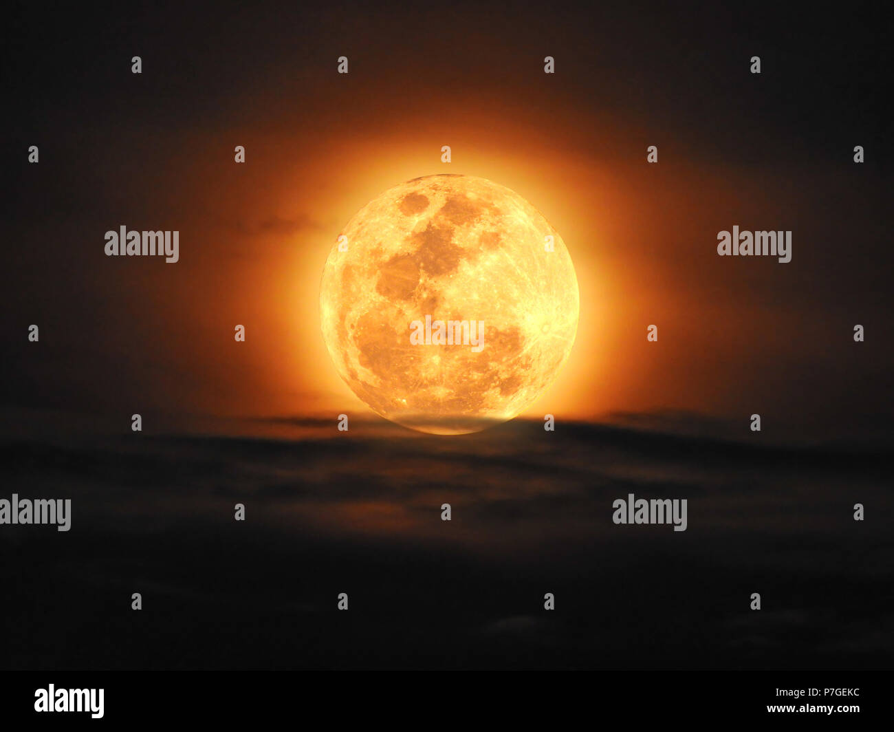 The Yellow Full Moon And Cloud On Night Sky Background For Your Night Or Dark Concept Design High Quality Of Full Moon Photo Stock Photo Alamy