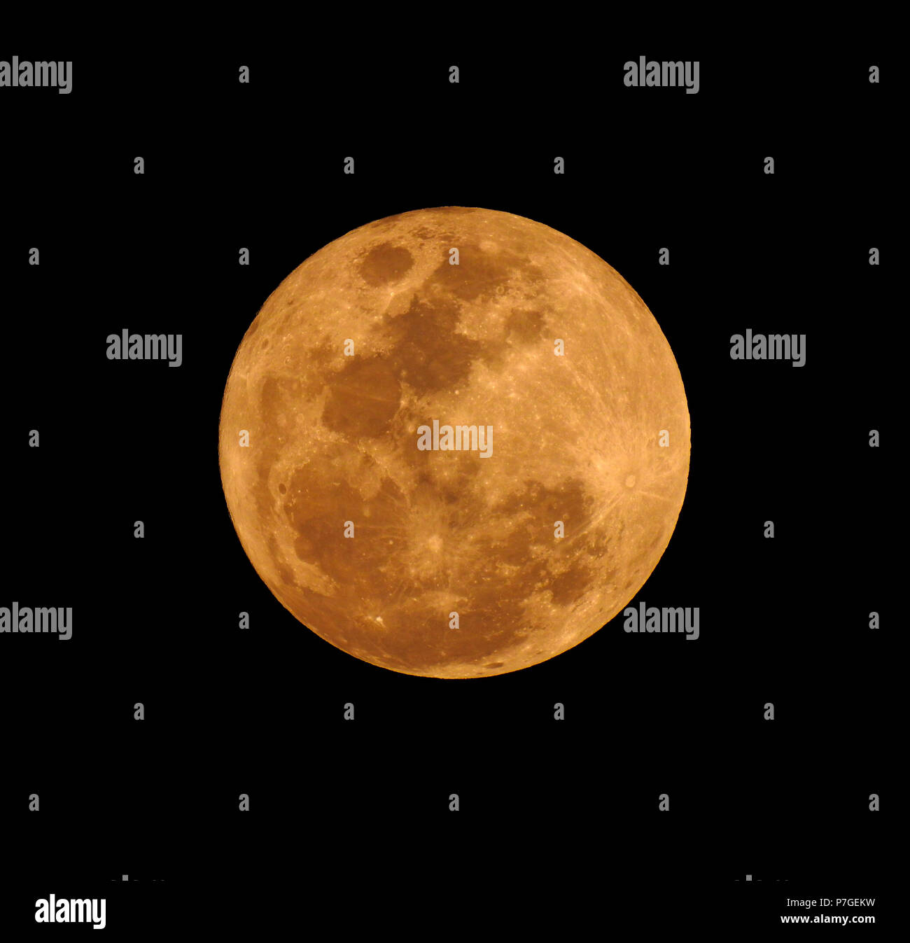 The Yellow Full Moon On Black Background For Your Night And Dark Design Concept High Quality Of Full Moon Photo Stock Photo Alamy