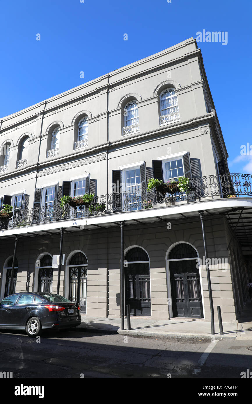 Horror House Delphine LaLaurie Mansion French Quarter New Orleans Louisiana, USA Stock Photo