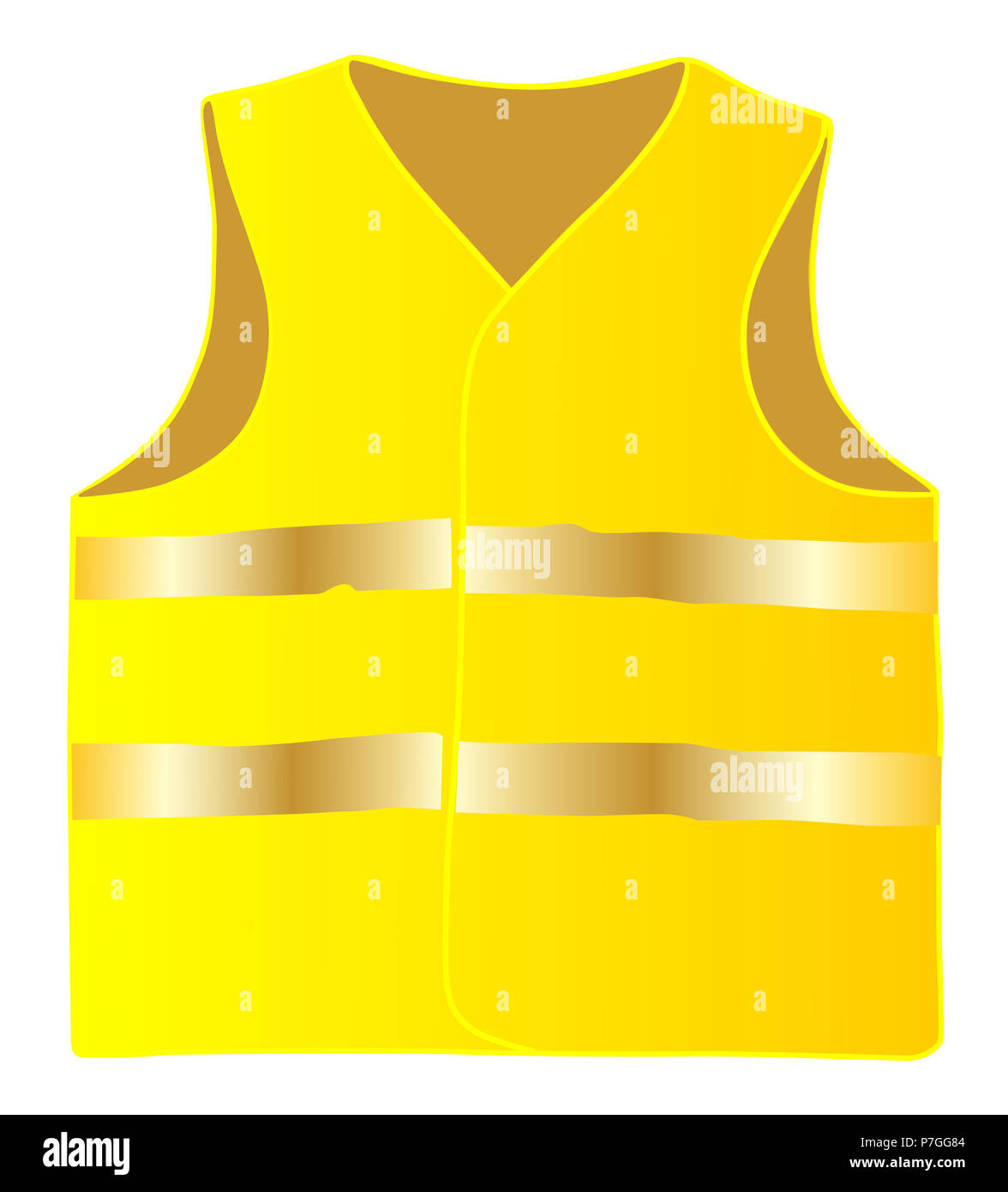 Safety vest isolate on white background Stock Photo - Alamy