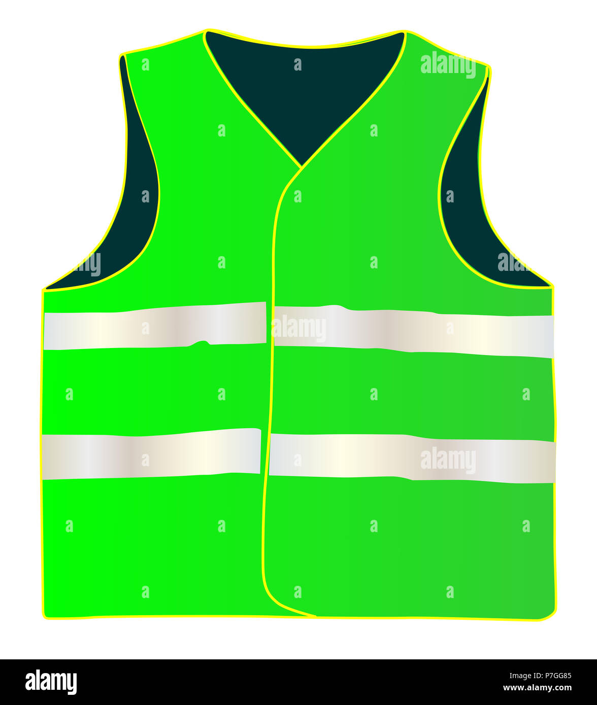 Safety vest isolate on white background Stock Photo - Alamy