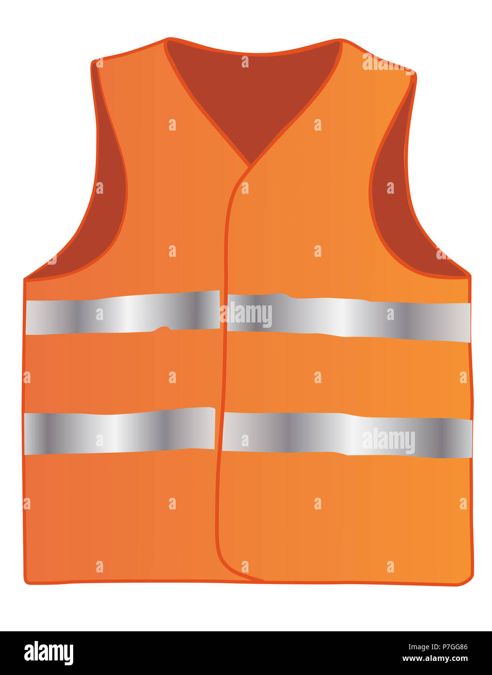 Safety vest isolate on white background Stock Photo - Alamy