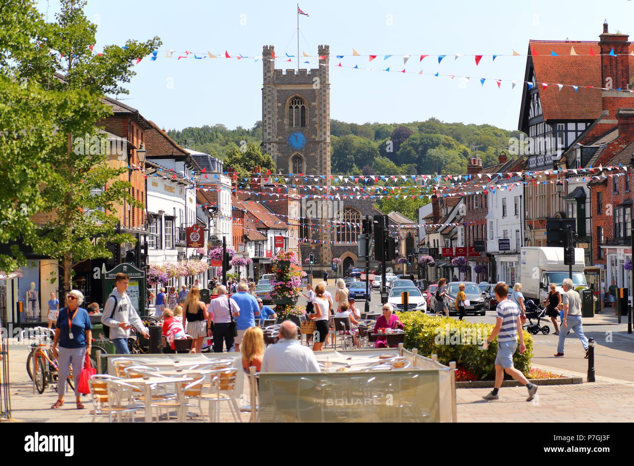 The Market Place in Henley on Thames, UK Stock Photo Alamy