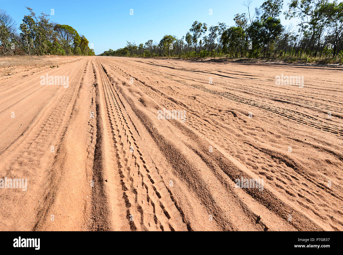 Red dust and corrugation on the remote Peninsula Development Road (PDR