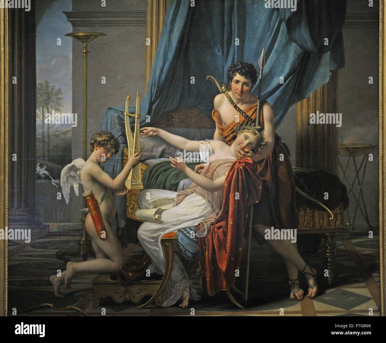 Sappho and Phaon 1809 by Jacques-Louis David Stock Photo - Alamy