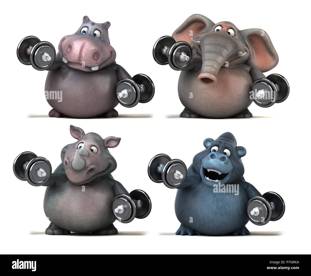 Elephant Vs Rhino Vs Hippo