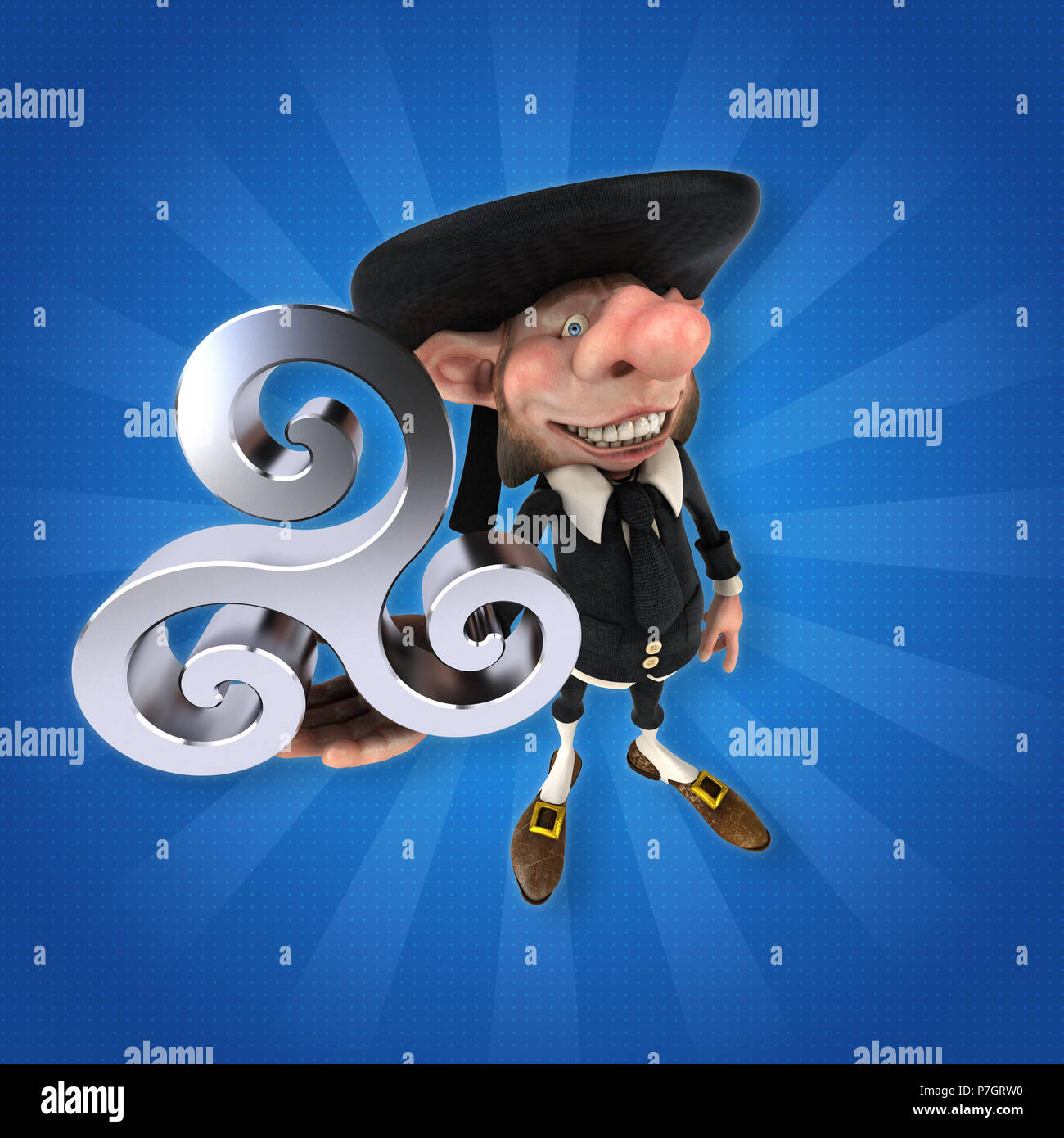 Fun Korrigan 3D Illustration Stock Photo Alamy