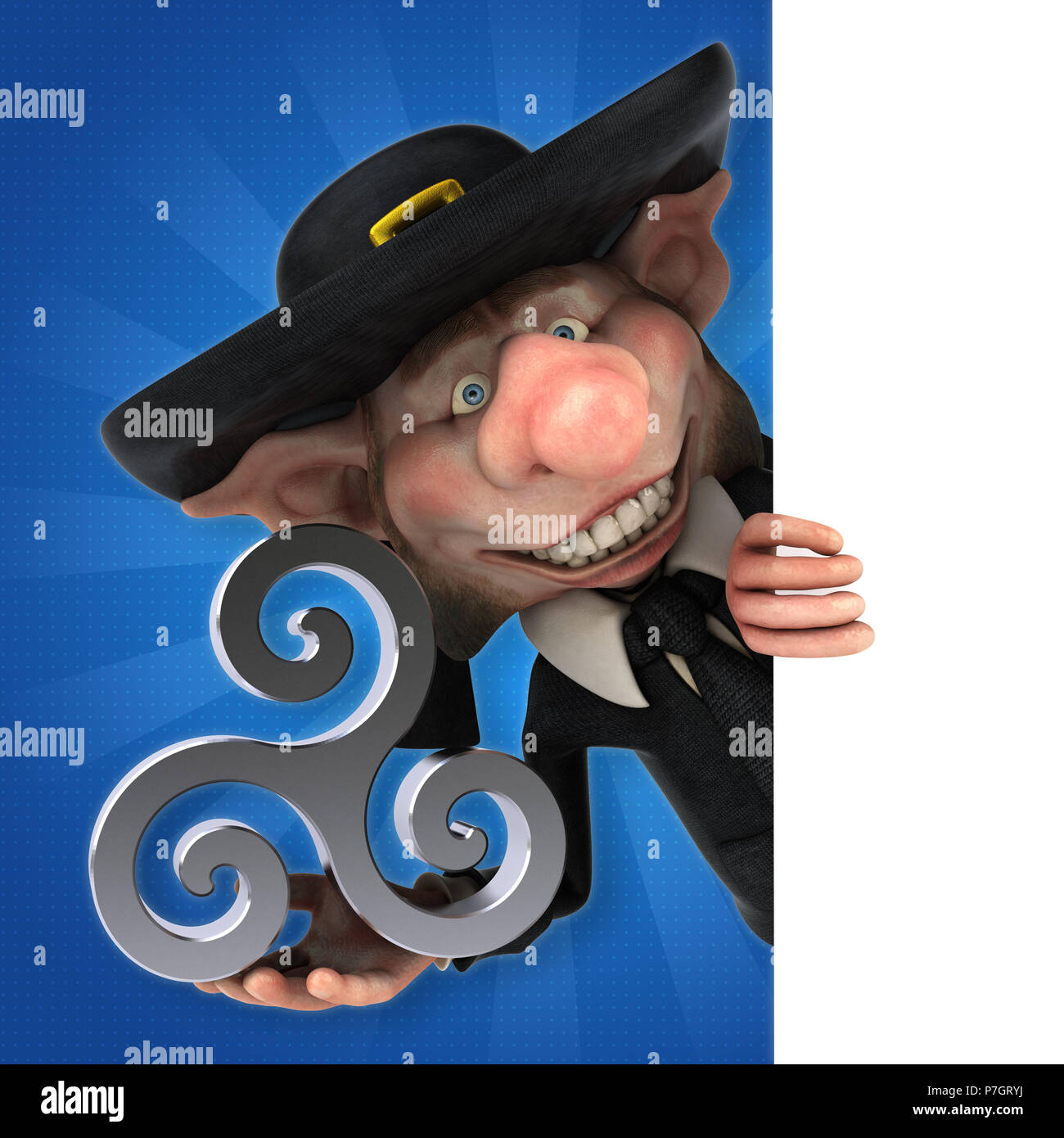 Fun Korrigan 3D Illustration Stock Photo Alamy