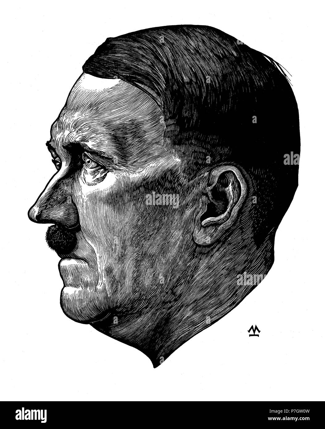 Adolf Hitler (1889-1945), führer y canciller de Alemania entre 1933 y 1945. Stock Photo