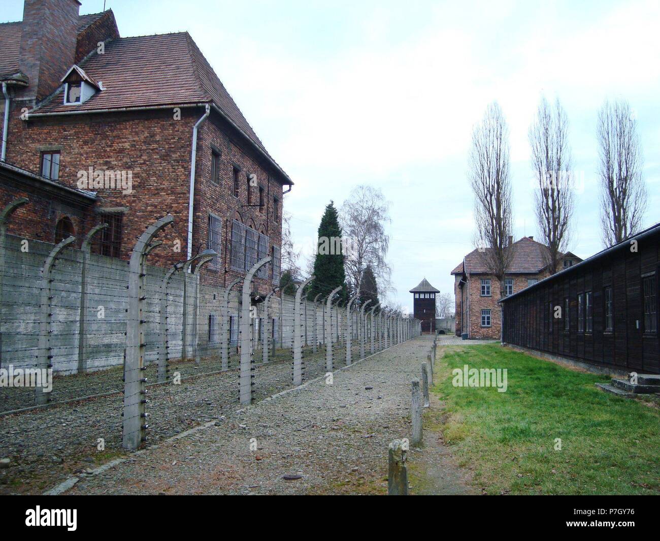 Campo de concentración Auschwitz I. Stock Photo