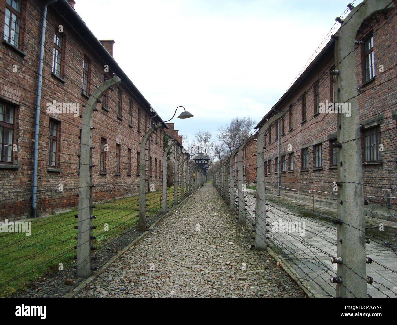 Campo de concentración Auschwitz I. Stock Photo