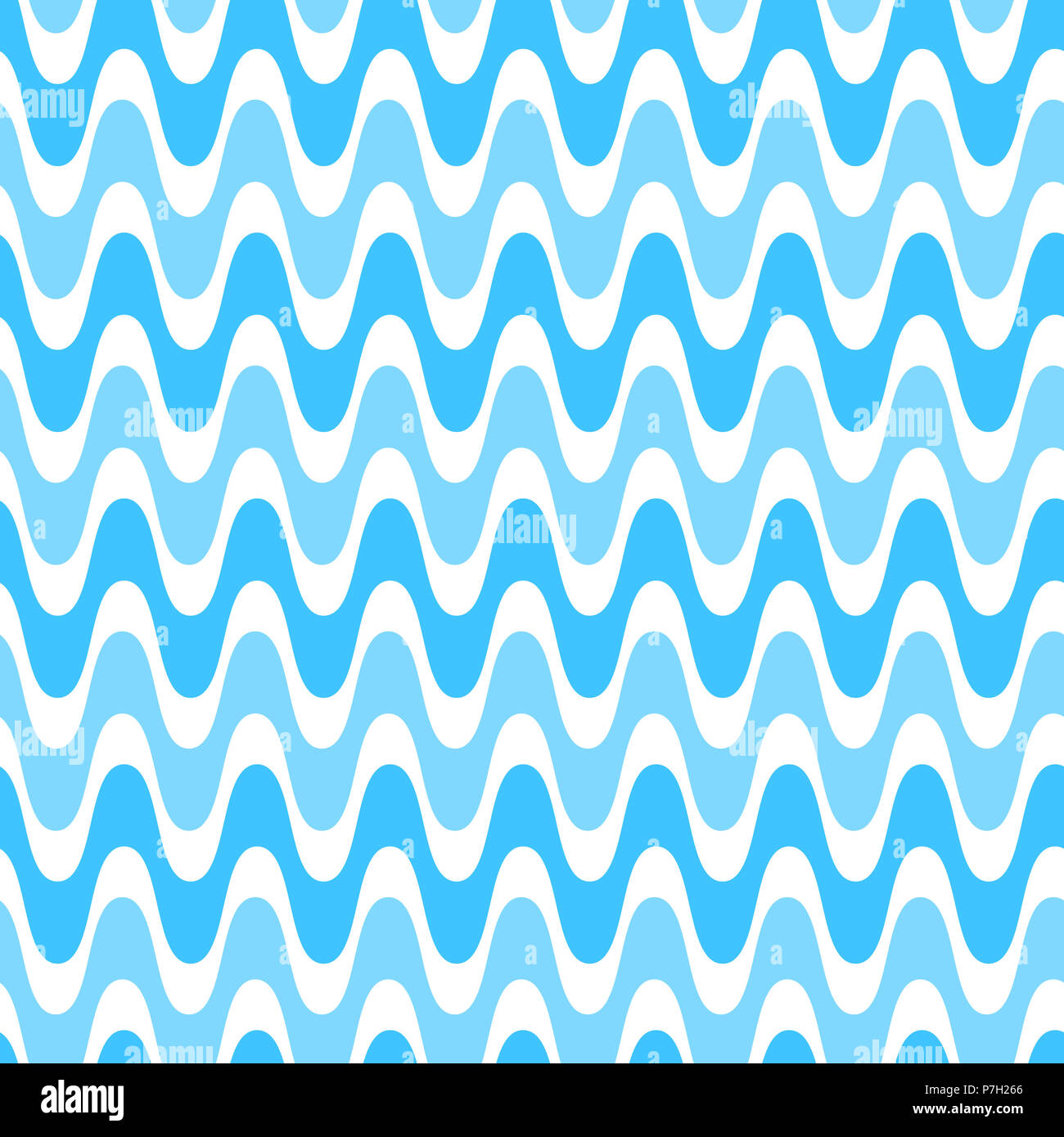 Waves geometric seamless pattern. Simple wavy zigzag stripes background. Colorful modern decoration design Stock Photo