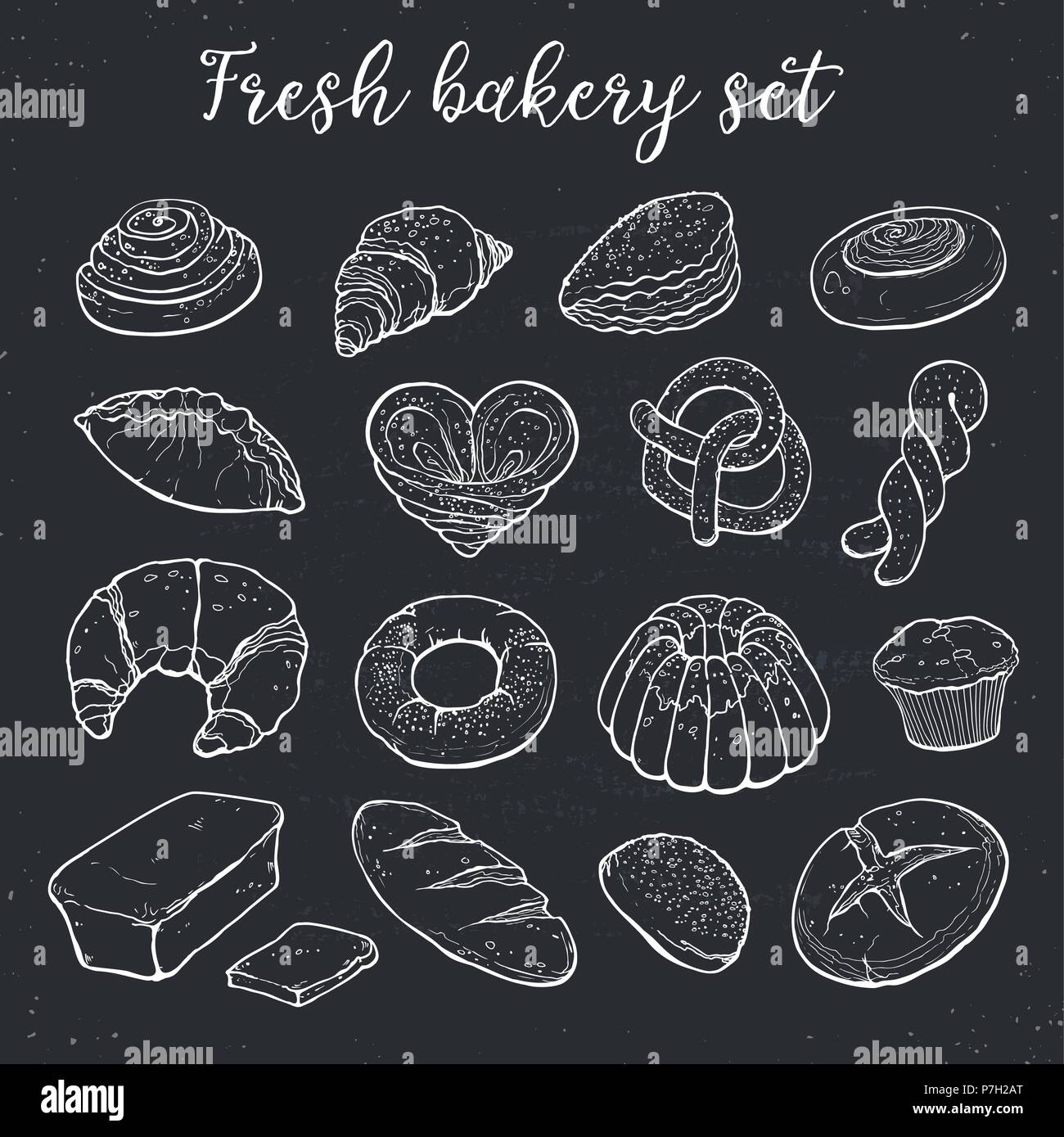 Chalk drawing bread hires stock photography and images Alamy